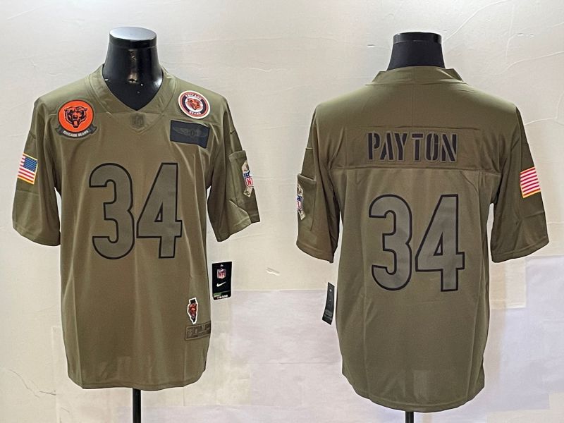 Men Chicago Bears #34 Payton Green 2024 Nike Limited NFL Jersey style 01082->chicago bears->NFL Jersey